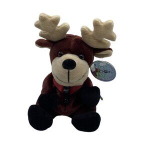 Vtg Coca-Cola 1999 Baltic Sweden Reindeer Bean Bag Plush Toy Collectible